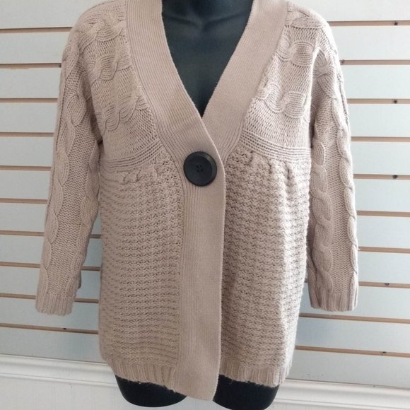 Allison Brittany Dusty Rose cardigan Med - Picture 1 of 3